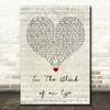 Those Damn Crows In The Blink of an Eye Script Heart Song Lyric Print
