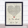Those Damn Crows In The Blink of an Eye Script Heart Song Lyric Print