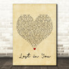 Three Days Grace Lost in You Vintage Heart Song Lyric Print