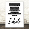 Whitney Houston Exhale Friends Song Lyric Quote Print