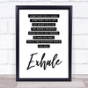 Whitney Houston Exhale Friends Song Lyric Quote Print