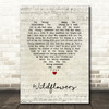 Tom Petty Wildflowers Script Heart Song Lyric Print