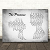 Tracy Chapman The Promise Man Lady Couple Grey Song Lyric Print