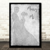 Train Marry Me Grey Song Lyric Man Lady Dancing Quote Print
