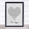 twenty one pilots The Hype Grey Heart Song Lyric Print