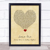 Sleeping With Sirens Scene One James Dean & Audrey Hepburn Vintage Heart Song Lyric Quote Music Print