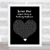 Sleeping With Sirens Scene One James Dean & Audrey Hepburn Black Heart Song Lyric Quote Music Print