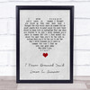 Stevie Wonder I Never Dreamed You'd Leave In Summer Grey Heart Song Lyric Quote Music Print