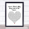 Elton John I Guess That's Why They Call It The Blues White Heart Song Lyric Quote Music Print