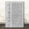 Nat King Cole On The Street Where You Live Grey Rustic Script Song Lyric Quote Music Print