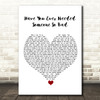 Def Leppard Have You Ever Needed Someone So Bad White Heart Song Lyric Quote Music Print