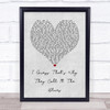 Elton John I Guess That's Why They Call It The Blues Grey Heart Song Lyric Quote Music Print