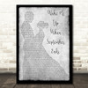 Green Day Wake Me Up When September Ends Grey Man Lady Dancing Song Lyric Quote Music Print