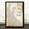 Goo Goo Dolls I'll Be Your Crying Shoulder Man Lady Dancing Song Lyric Quote Music Print