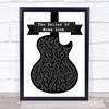 Panic! At The Disco The Ballad Of Mona Lisa Black & White Guitar Song Lyric Quote Music Print