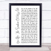 Stevie Wonder You Are The Sunshine Of My Life White Script Song Lyric Quote Music Print