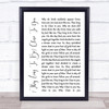 The Carpenters (They Long To Be) Close To You White Script Song Lyric Quote Music Print