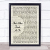 Rod Stewart That's What Friends Are For Vintage Script Song Lyric Quote Music Print