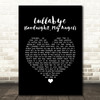 Billy Joel Lullabye (Goodnight, My Angel) Black Heart Song Lyric Quote Music Print