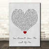 Cher You Haven't Seen The Last Of Me Grey Heart Song Lyric Quote Music Print