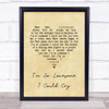 Elvis Presley I'm So Lonesome I Could Cry Vintage Heart Song Lyric Quote Music Print