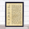 Led Zeppelin Over The Hills And Far Away Rustic Script Song Lyric Quote Music Print