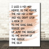 Watercolour Rappers Delight Black & White I Said Hip Hop Song Lyric Quote Print