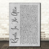 The Avett Brothers Rejects In The Attic Grey Rustic Script Song Lyric Quote Music Print