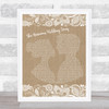 Andy Williams The Hawaiian Wedding Song Burlap & Lace Song Lyric Quote Music Print