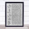 The Corries Will Ye Go Lassie Go Grey Rustic Script Song Lyric Quote Music Print
