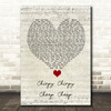 Middle Of The Road Chirpy Chirpy Cheep Cheep Script Heart Song Lyric Quote Music Print