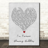 Cockney Rejects I'm Forever Blowing Bubbles Grey Heart Song Lyric Quote Music Print