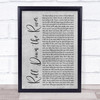 Harry Chapin Roll Down the River Grey Rustic Script Song Lyric Quote Music Print