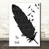 Tina Turner The Best Black & White Feather & Birds Song Lyric Quote Music Print