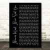 The Elgins Heaven Must Have Sent You Black Script Song Lyric Quote Music Print