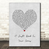 Cutting Crew (I Just) Died In Your Arms Grey Heart Song Lyric Quote Music Print