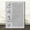 Starship We Built This City Grey Rustic Script Song Lyric Quote Music Print