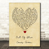 A-ha Out Of Blue Comes Green Vintage Heart Song Lyric Quote Music Print