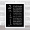 Barry Manilow Somewhere Down The Road Black Script Song Lyric Quote Music Print