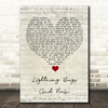 Whiskey Myers Lightning Bugs And Rain Script Heart Song Lyric Quote Music Print