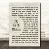 Depeche Mode Fly On The Windscreen Vintage Script Song Lyric Quote Music Print