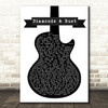 Joan Baez Diamonds & Rust Black & White Guitar Song Lyric Quote Music Print