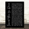 Tom Waits Innocent When You Dream Black Script Song Lyric Quote Music Print