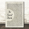 T Rex The Scenescof Dynasty Vintage Script Song Lyric Quote Music Print