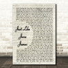 Cher Just Like Jesse James Vintage Script Song Lyric Quote Music Print