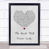 Keali'i Reichel The Road That Never Ends Grey Heart Song Lyric Quote Music Print