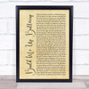 The Foundations Build Me Up Buttercup Rustic Script Song Lyric Quote Music Print