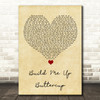 The Foundations Build Me Up Buttercup Vintage Heart Song Lyric Quote Music Print