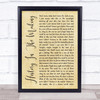 Darius Rucker History In The Making Rustic Script Song Lyric Quote Music Print