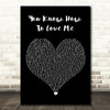 Phyllis Hyman You Know How To Love Me Black Heart Song Lyric Quote Music Print